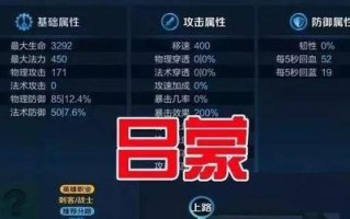 《王者荣耀》S19赛季蒙恬铭文搭配攻略（最全面的蒙恬铭文搭配攻略，让你上分无忧）