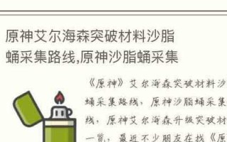 原神艾尔海森突破材料大全（汇总原神艾尔海森突破所需全部材料，助你游戏旅程更加顺利！）