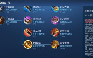 《辅助开野怪出装攻略》（如何在游戏中合理选择辅助英雄的出装方案）