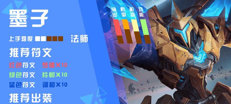 墨子出装铭文技巧攻略（揭秘墨子最佳出装搭配与铭文选择，让你成为游戏中的无敌机关师！）-第1张图片-游戏玩法大全_