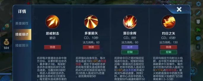 王者荣耀以后羿深度解析铭文出装攻略（掌握关键铭文与出装，打造无敌射手王者！）-第2张图片-游戏玩法大全_