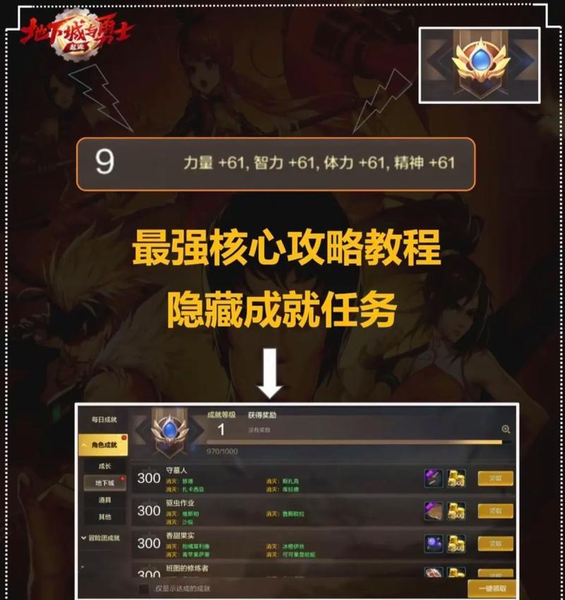 DNF手游面板攻略（探索DNF手游中面板属性的重要性与提升方法，轻松成为顶尖玩家！）-第1张图片-游戏玩法大全_