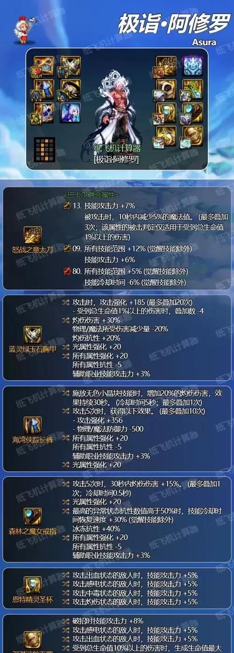 阿修罗装备排行榜（打造完美战力，阿修罗装备尽在掌握）-第2张图片-游戏玩法大全_
